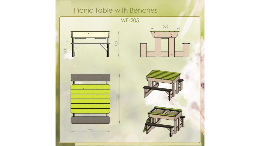 T2 Deluxe djecji stol za piknik s klupama10 1024x576