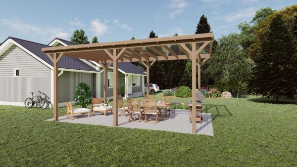 Drvena pergola XXXL